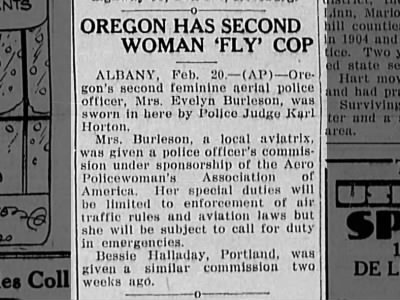 Second woman aerial police officer.