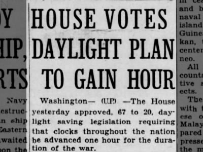 Daylight Saving legislation