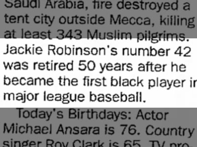 Jackie Robinson's Number Retired