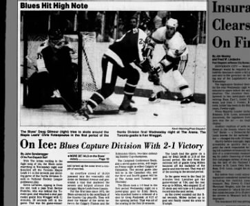 April 30, 1986: Blues 2, Toronto 1