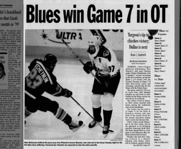 May 4, 1999: Blues 1, Phoenix 0