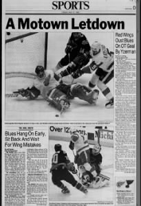 May 15, 1995: Detroit 1, Blues 0
