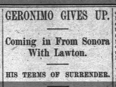 Geronimo Surrenders