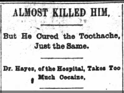 Cocaine for Toothache