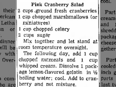 Pink Cranberry Salad