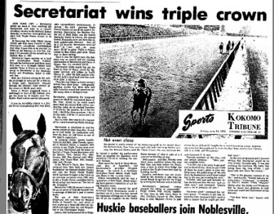Secretariat wins triple crown