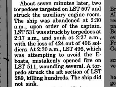 Details of the Exercise Tiger attack