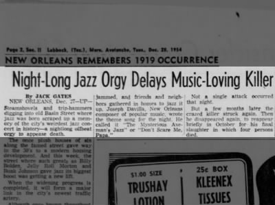 Night-Long Jazz Music Stops Murders