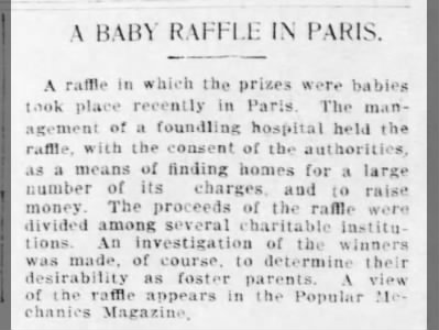 A Baby Raffle in Paris