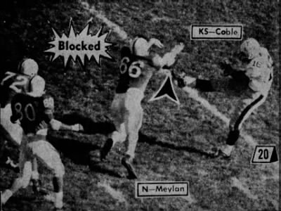 1966 Maylan blocked punt vs. Kansas State