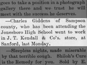 Charles Giddens attended Jonesboro High School