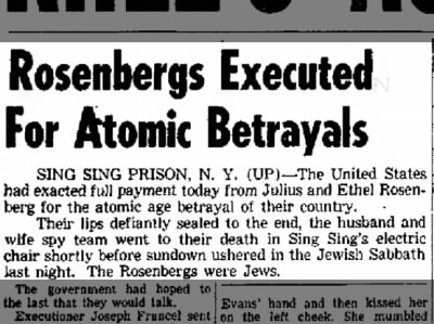 Rosenbergs Executed
