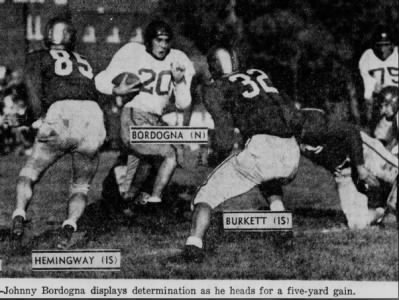 1951 John Bordogna photo, Nebraska vs Iowa State football