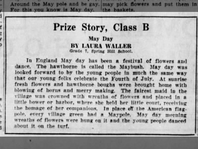 May Day Story, Laura Waller, 1934