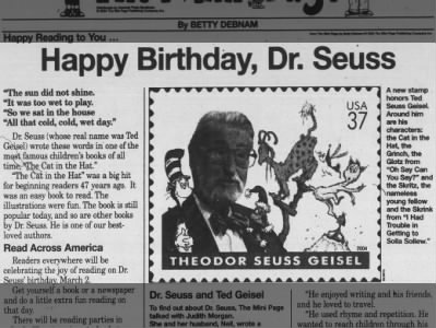 Happy Birthday, Dr. Seuss