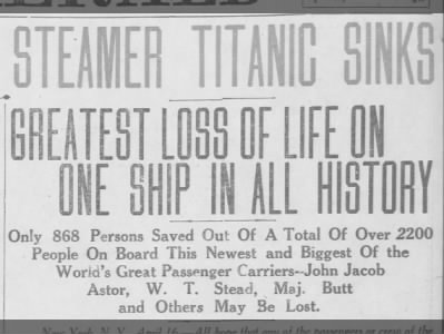 Titanic disaster